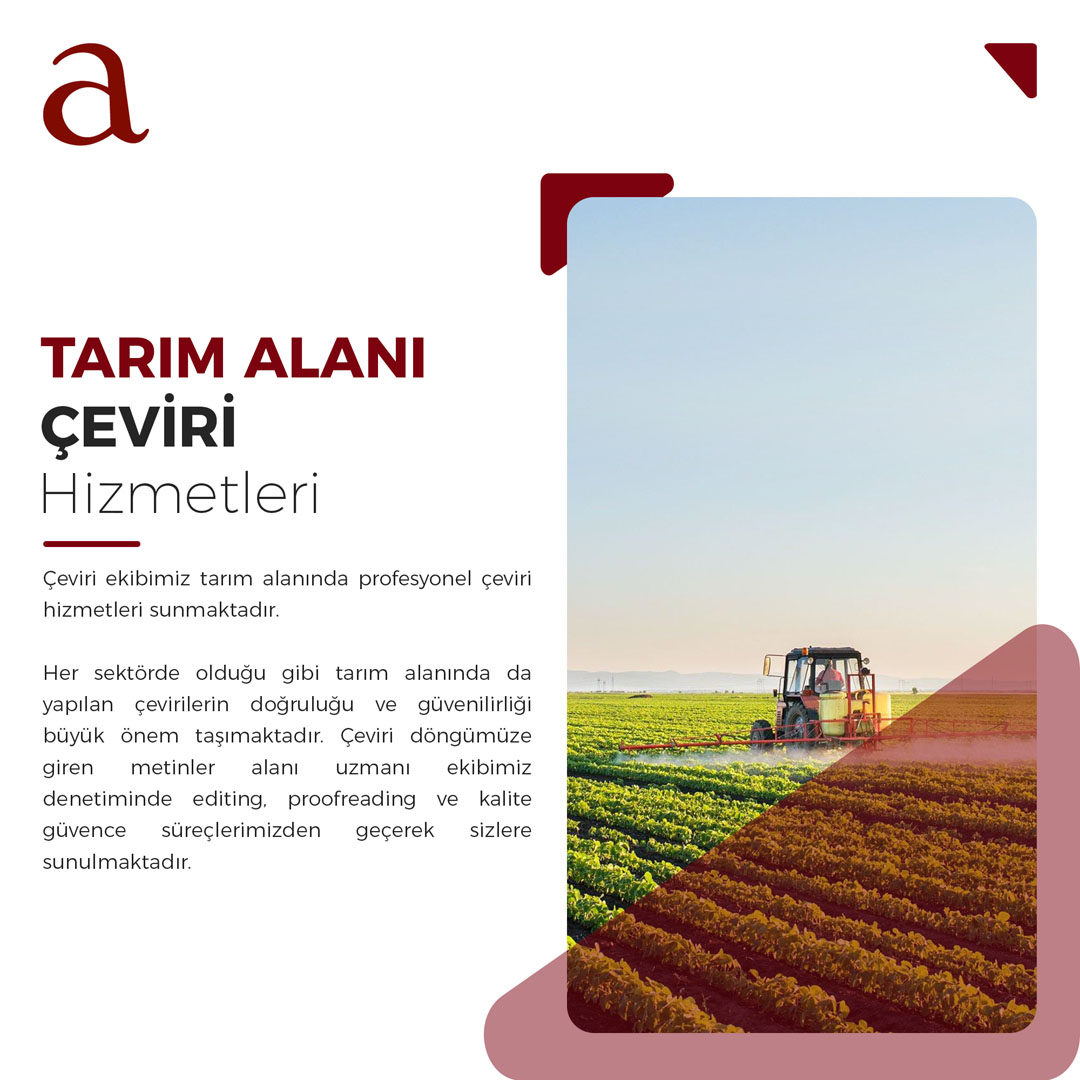 Agriculture Çeviri Hizmetleri